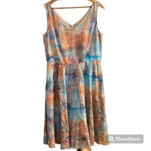 Peruvian Connection Watercolor Dress 8